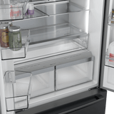 800 Series French Door Bottom Mount Refrigerator 36" Black Stainless Steel