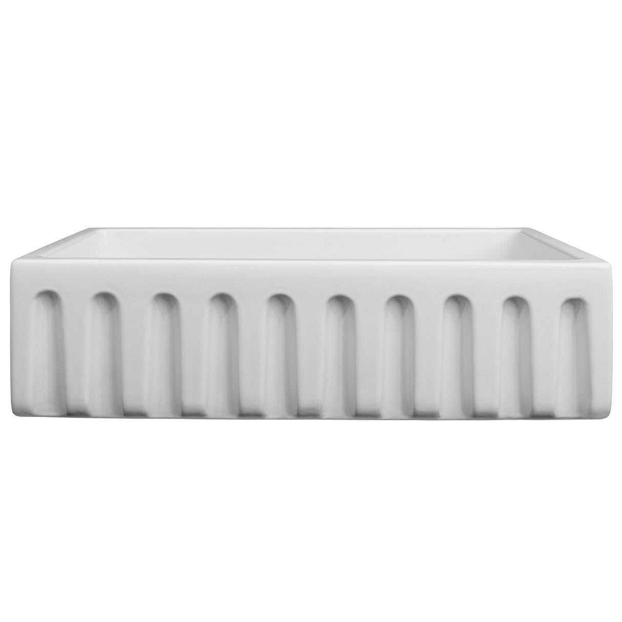 ZLINE 36" Venice Farmhouse Reversible Fireclay Sink (FRC5122) [Color: White Gloss]