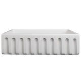 ZLINE 36" Venice Farmhouse Reversible Fireclay Sink (FRC5122) [Color: White Gloss]