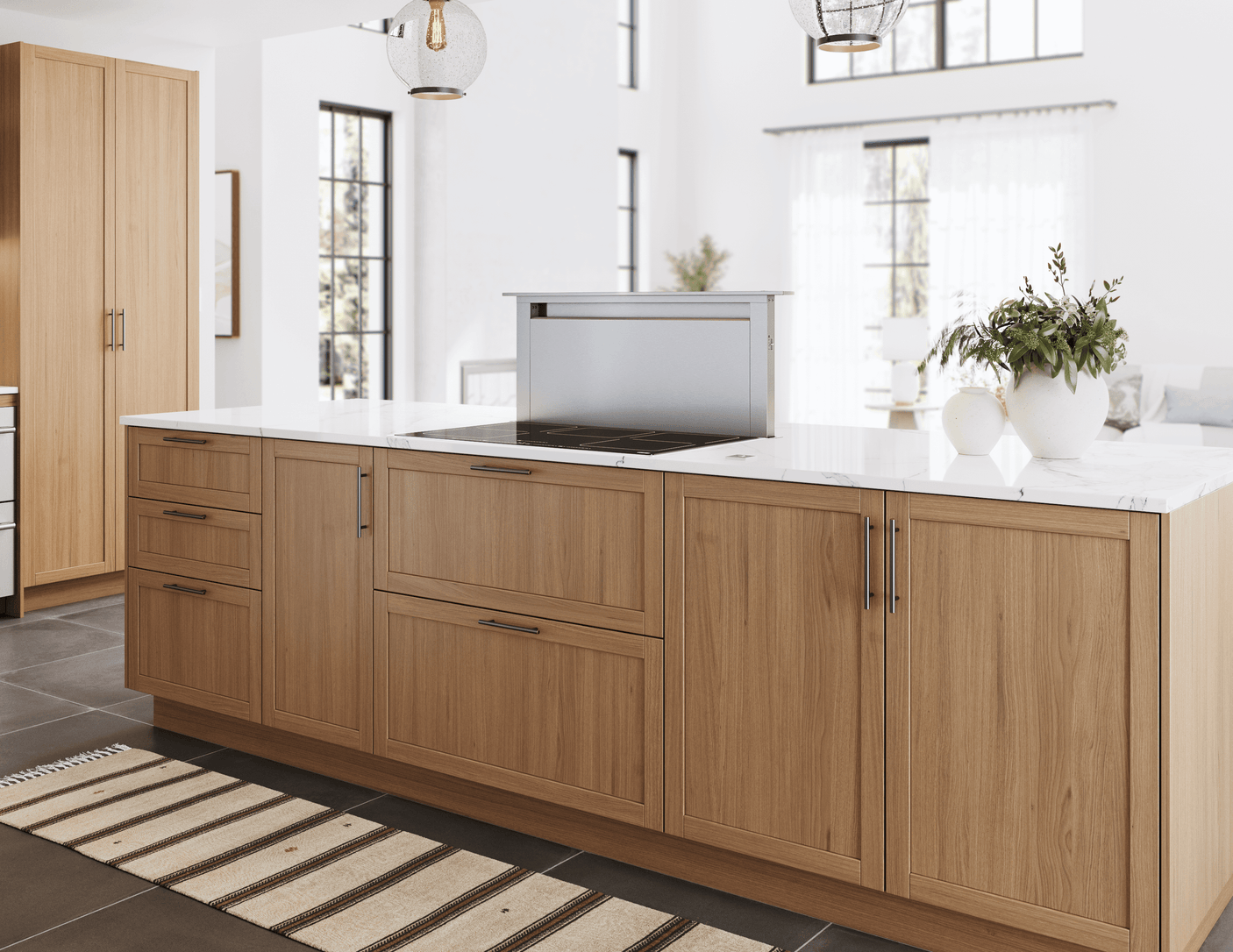 Treviso Downdraft, 14" rise, 36" Width, SS, 600 CFM