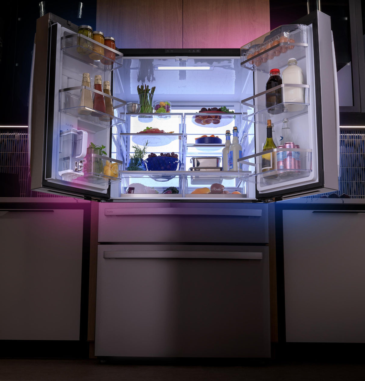 GE Profile™ ENERGY STAR® 23.2 Cu. Ft. Smart Counter-Depth Fingerprint Resistant 4-Door French-Door Refrigerator