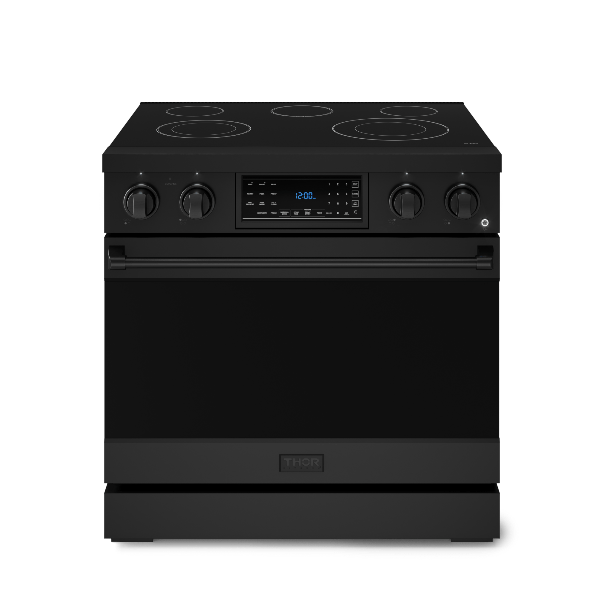 36 Inch Professional Electric Range With Tilt Panel Touch Control In Black  Gordon Ramsay Series