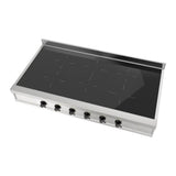 ILVE UHCPI486NSSB Nostalgie II 48 inch Built-In Induction Rangetop with 6 Elements, Stainless Steel (Burnished)
