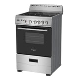 Avanti 24-Inch Freestanding Electric Range with Ceramic Glass Cooktop and Digital Timer, in Stainless Steel (CERU240P3S)