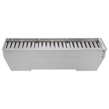 Forno Frassanito 48-Inch Recessed Range Hood, Stainless Steel Baffle Filters, LED Lighting
