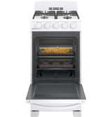 Hotpoint® 20" Front-Control Free-Standing Gas Range with Sealed Burners