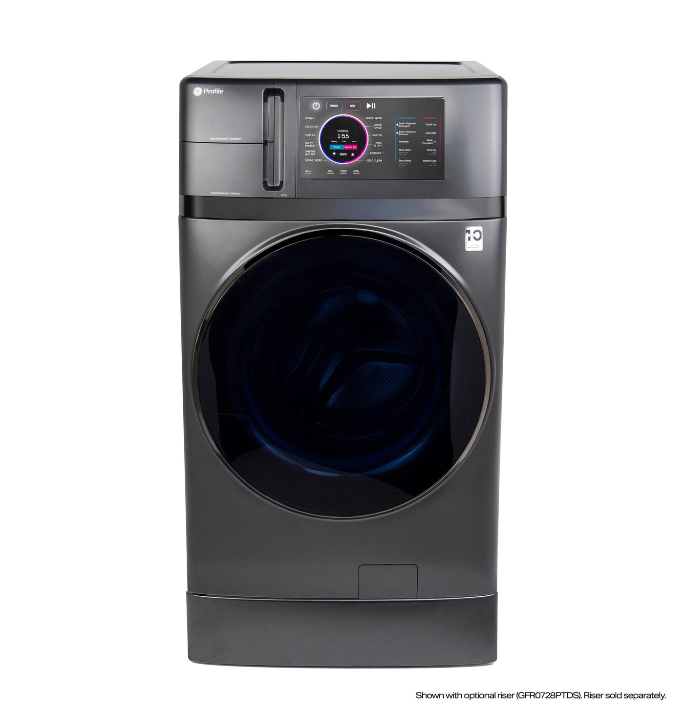 GE Profile ENERGY STAR 4.8 cu. ft. Capacity UltraFast Combo with Ventless Inverter Heat Pump Technology Washer/Dryer