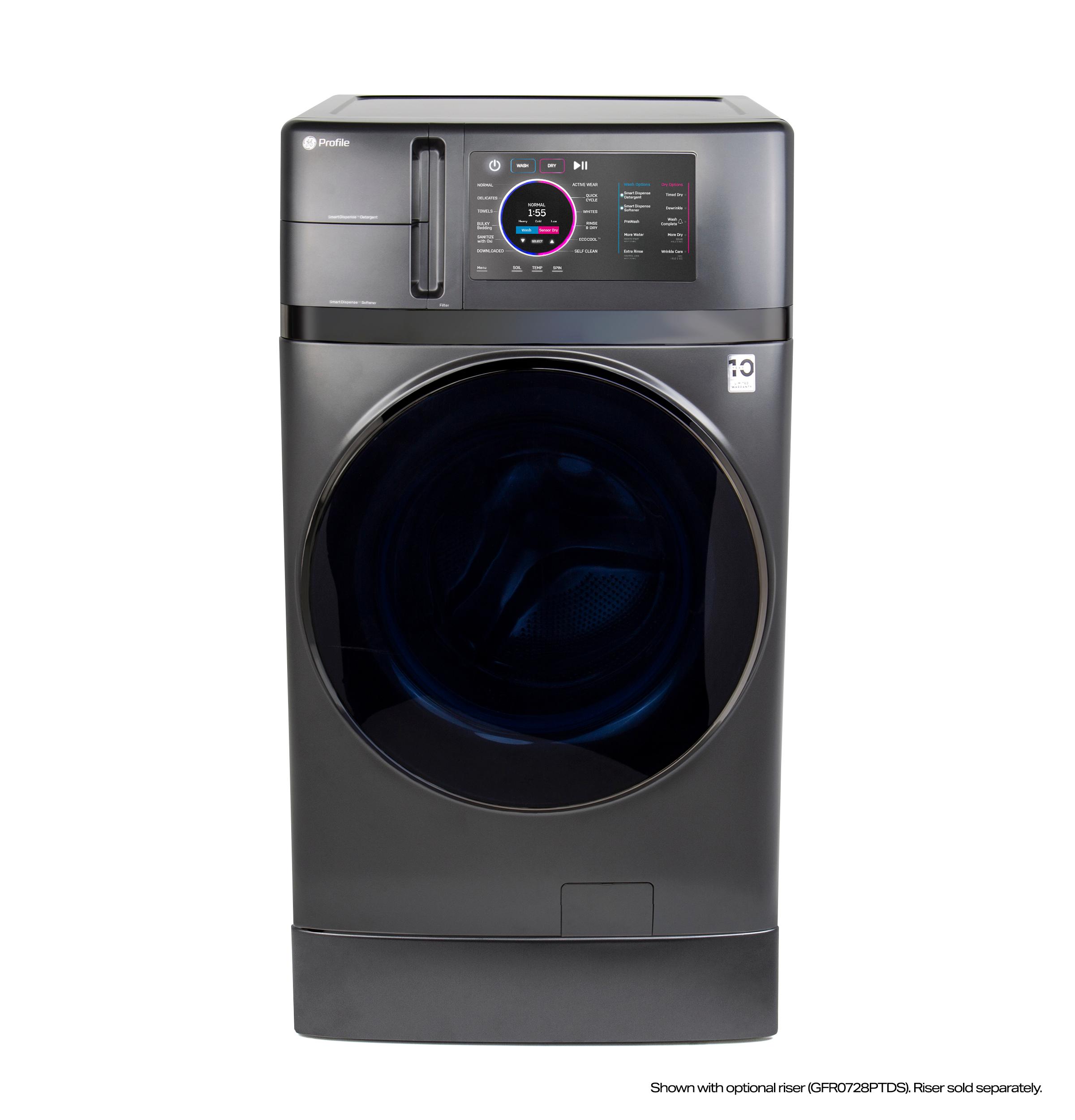 GE Profile ENERGY STAR 4.8 cu. ft. Capacity UltraFast Combo with Ventless Inverter Heat Pump Technology Washer/Dryer