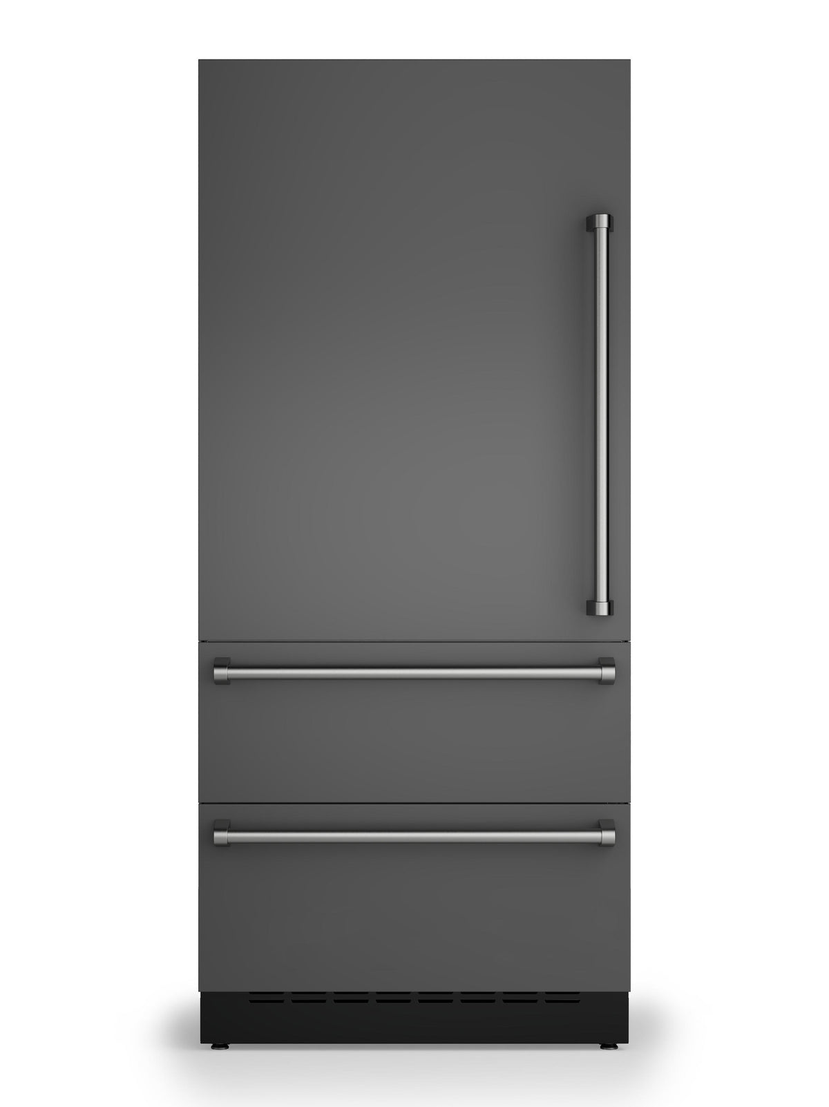 36"W. Integrated Bottom Freezer Door Panel Left Hinge - Damascus Gray