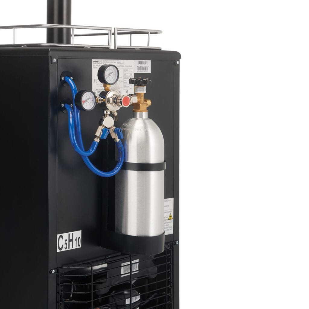 Danby 5.4 cu. ft. Dual-Tap Keg Cooler in Stainless Steel Look