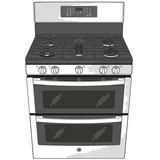 GE Profile™ 30" Free-Standing Gas Double Oven Convection Range with No Preheat Air Fry