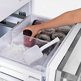 ZLINE 30" 16.1 cu. ft. Built-In 2-Door Bottom Freezer Refrigerator with Internal Water and Ice Dispenser in Stainless Steel (RBIV-304-30)