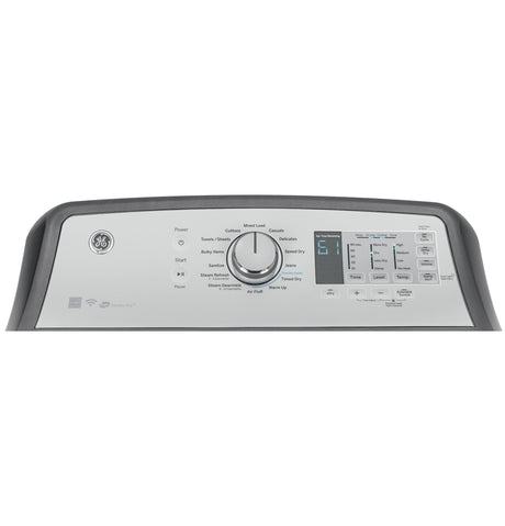 GE® 7.4 cu. ft. Capacity Smart aluminized alloy drum Electric Dryer with HE Sensor Dry