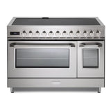 Verona Ultima 48" Induction Range with 7 Elements, Griddle and 6.5 cu. Ft. Oven Capacity in Stainless Steel