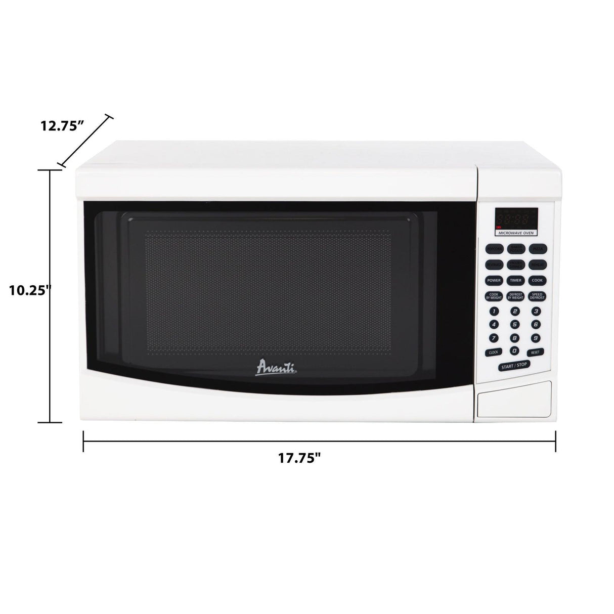 0.7 cu. ft. Microwave Oven - White / 0.7 cu. ft.