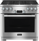 HR 1134-3 LP AG Clean Touch Steel - 36" Range All-gas model with DirectSelect controls