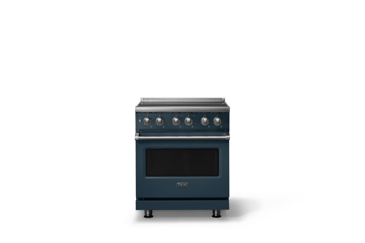 30"W. Induction Range (Finish: Squall, Trim: Polished Chrome)