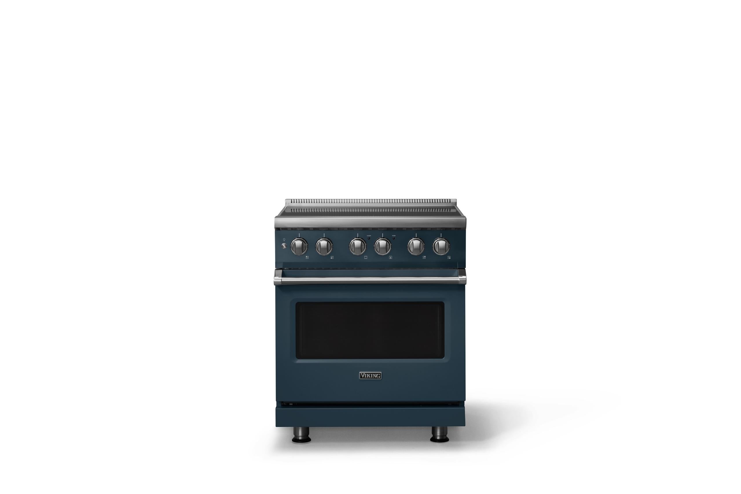 30"W. Induction Range (Finish: Squall, Trim: Polished Chrome)