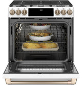 Café™ 30" Smart Slide-In, Front-Control, Dual-Fuel Range with Warming Drawer