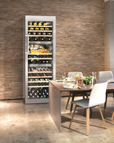 Multi-temperature wine fridge