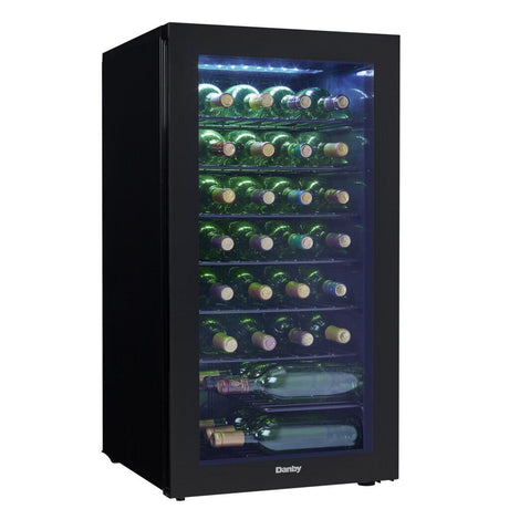 Danby 36 Bottle Free-Standing Wine Cooler in Black