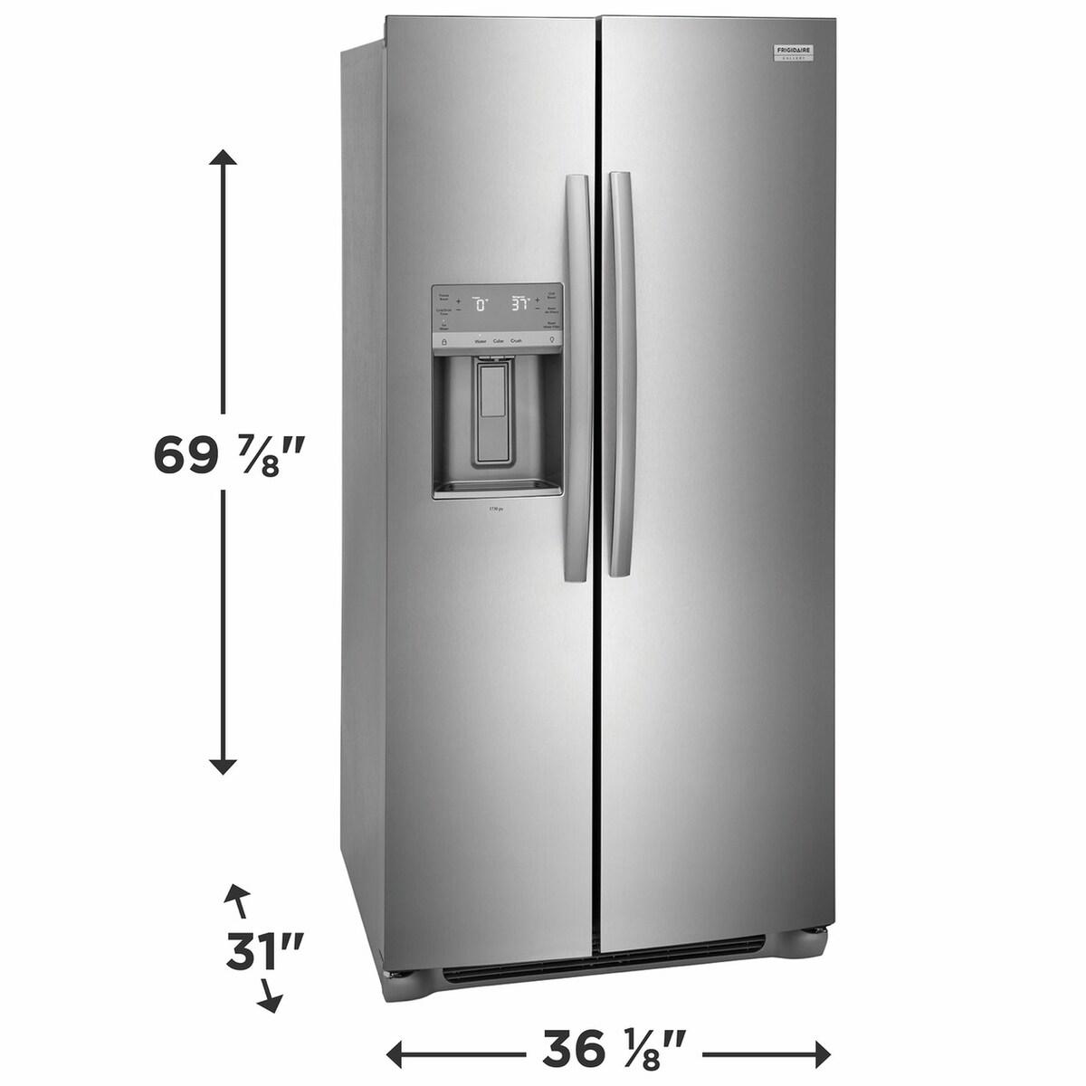 22 Cu. Ft. 36" Counter Depth Side by Side Refrigerator