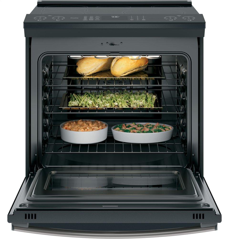 GE Profile™ 30" Smart Slide-In Front-Control Induction and Convection Range