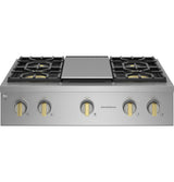 Monogram 36" Professional Gas Rangetop with 4 Burners and Griddle