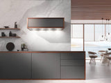 DA 2518 Stainless steel - Insert ventilation hood with energy-efficient LED lighting and backlit controls for easy use.