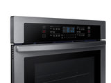 30" Double Wall Oven in Black Stainless Steel