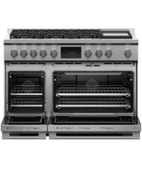 48" Series 9 Professional Dual Fuel 6 Burner with Griddle Range