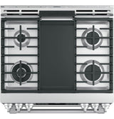 GE Cafe™ Series 30" Slide-In Front Control Gas Double Oven with Convection Range