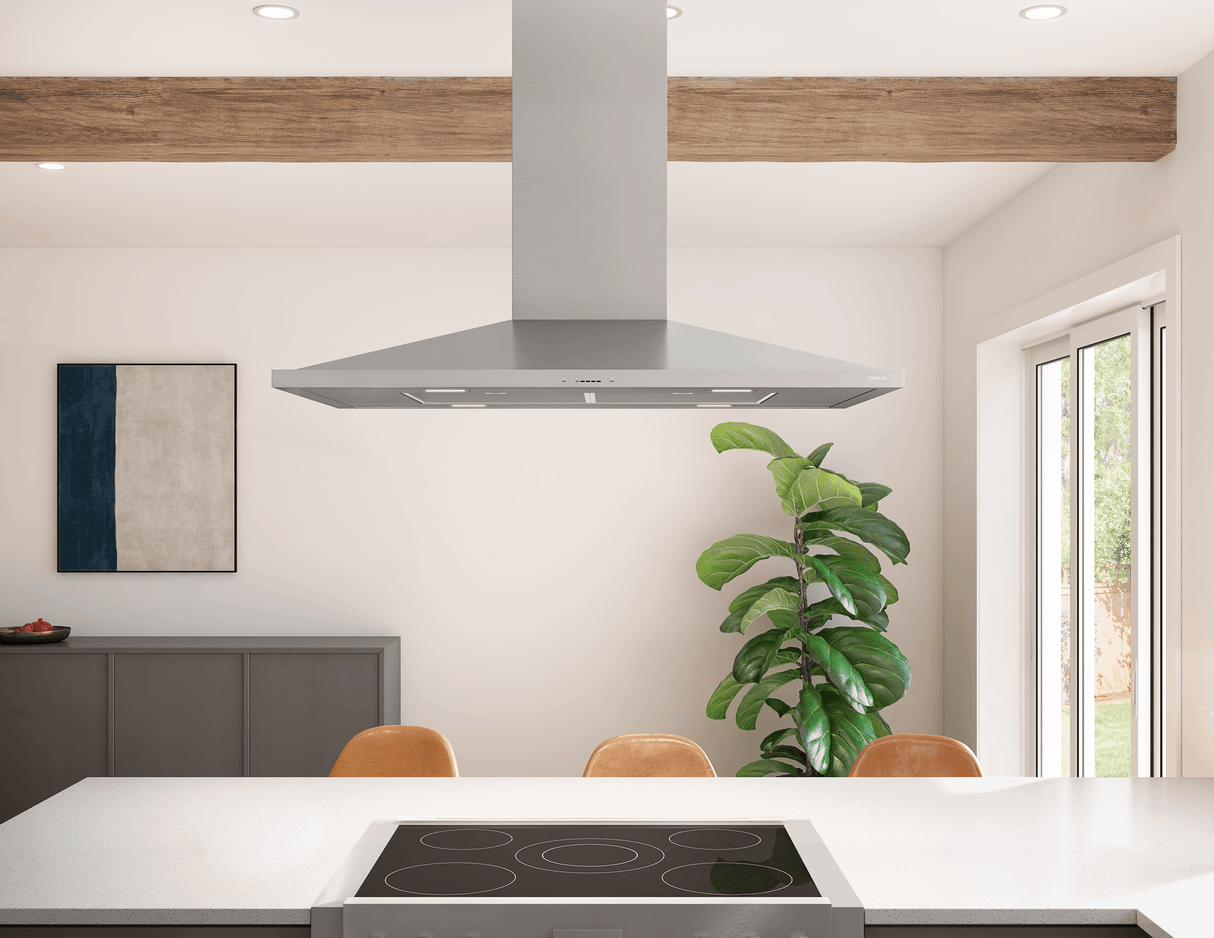 Anzio Island, 90cm, SS, LED, 600 CFM w/ACT