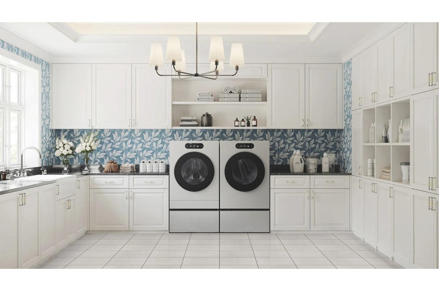 LG SIGNATURE 5.8 cu. ft. Mega Capacity Smart Front Load Washer with Built-In Intelligence, TurboWash® 360(degree), ezDispense® and Touch LCD Control