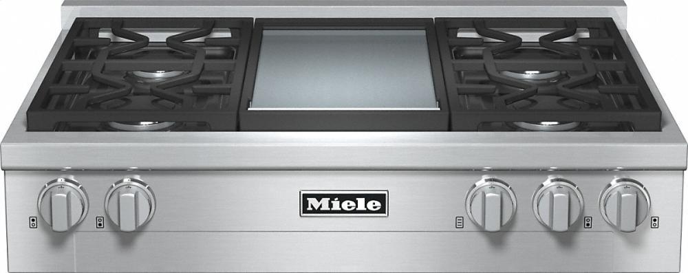 KMR 1136 G RangeTop with 4 burners and griddle for versatility and performance