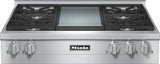 KMR 1136 LP RangeTop with 4 burners and griddle for versatility and performance