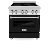 ZLINE 30" 4.0 cu. ft. Induction Range with a 4 Element Stove and Electric Oven in Stainless Steel (RAIND-30) [Color: DuraSnow®]