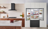 500 Series French Door Bottom Mount Refrigerator 36" Black Stainless Steel, Total No Frost