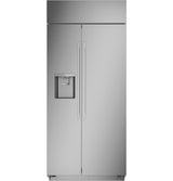 Monogram 36" Smart Built-In Side-by-Side Refrigerator with Dispenser