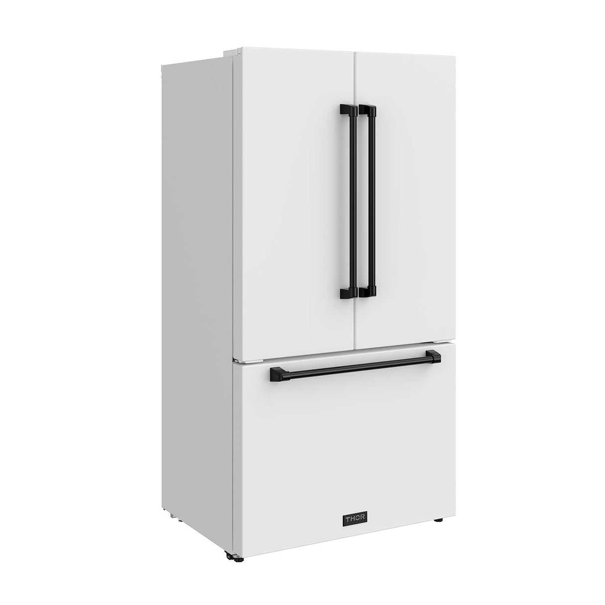36 Inch French Door Counter Depth Refrigerator With Ice Maker - White/black  Gordon Ramsay Series