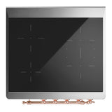ILVE UMIB30NR3SSP Majestic III 30 inch Induction Range with 4 Elements, 4 cu. ft. Oven Capacity (Triple Glass Door, Stainless Steel, Copper)