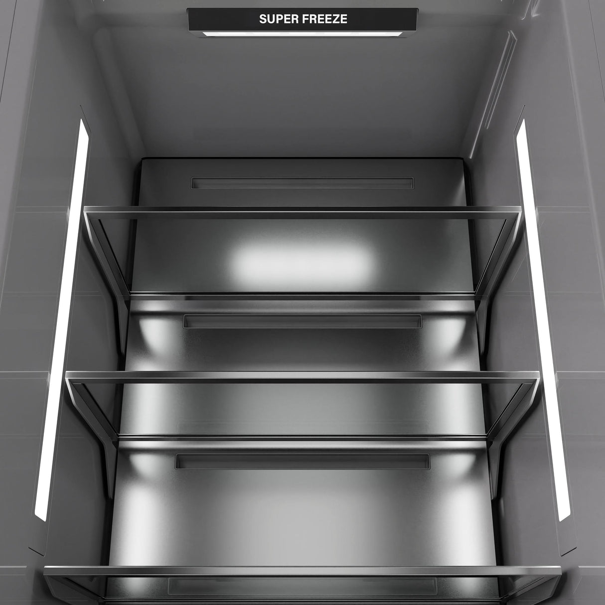 ZLINE 18 in. 8.6 cu. ft. Panel Ready Right Hinge Column Freezer with Graphite Gray Interior (RBCFVR-18)