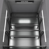 ZLINE 18 in. 8.6 cu. ft. Panel Ready Right Hinge Column Freezer with Graphite Gray Interior (RBCFVR-18)