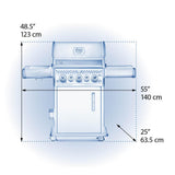 Rogue SE 425 RSIB with Infrared Side and Rear Burner , Propane, Stainless Steel