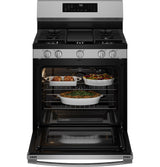 GE Profile™ 30" Smart Free-Standing Gas Convection Range with No Preheat Air Fry and EasyWash™ Oven Tray