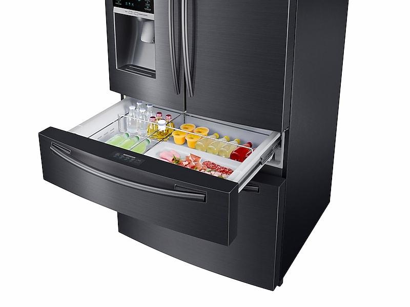 25 cu. ft. 4-Door French Door Refrigerator in Black Stainless Steel