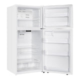 Verona VEFTF3018RWH 30 inch Top Freezer Refrigerator with 18.1 cu. ft. Total Capacity, LED Lighting, Reversible Doors, Gallon Door Storage, Recessed Handle, Energy Star (White)
