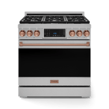 36 Inch Professional Lp Range With Tilt Panel Touch Control In Stainless Steel/rose Gold  Gordon Ramsay Series
