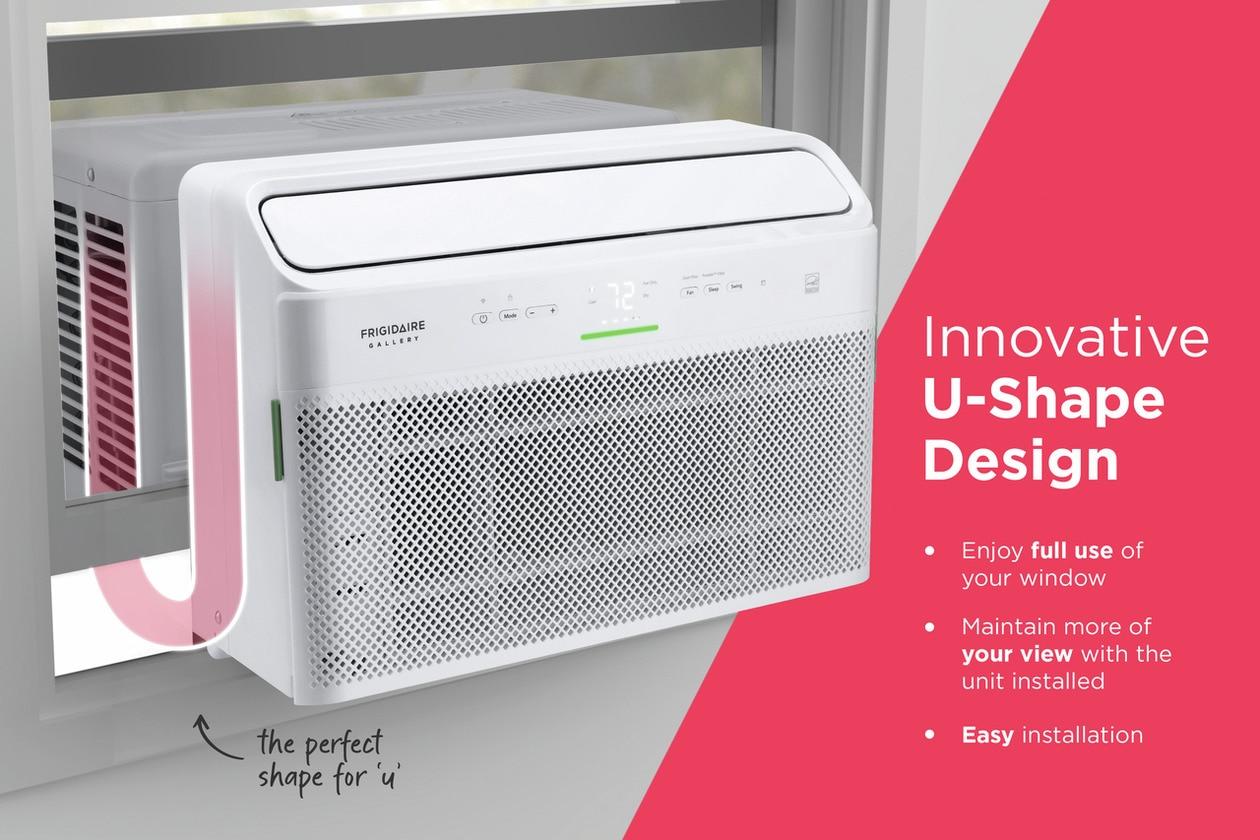 10,000 BTU U-Shape Window Room Air Conditioner with Inverter and Wi-Fi (Energy Star)