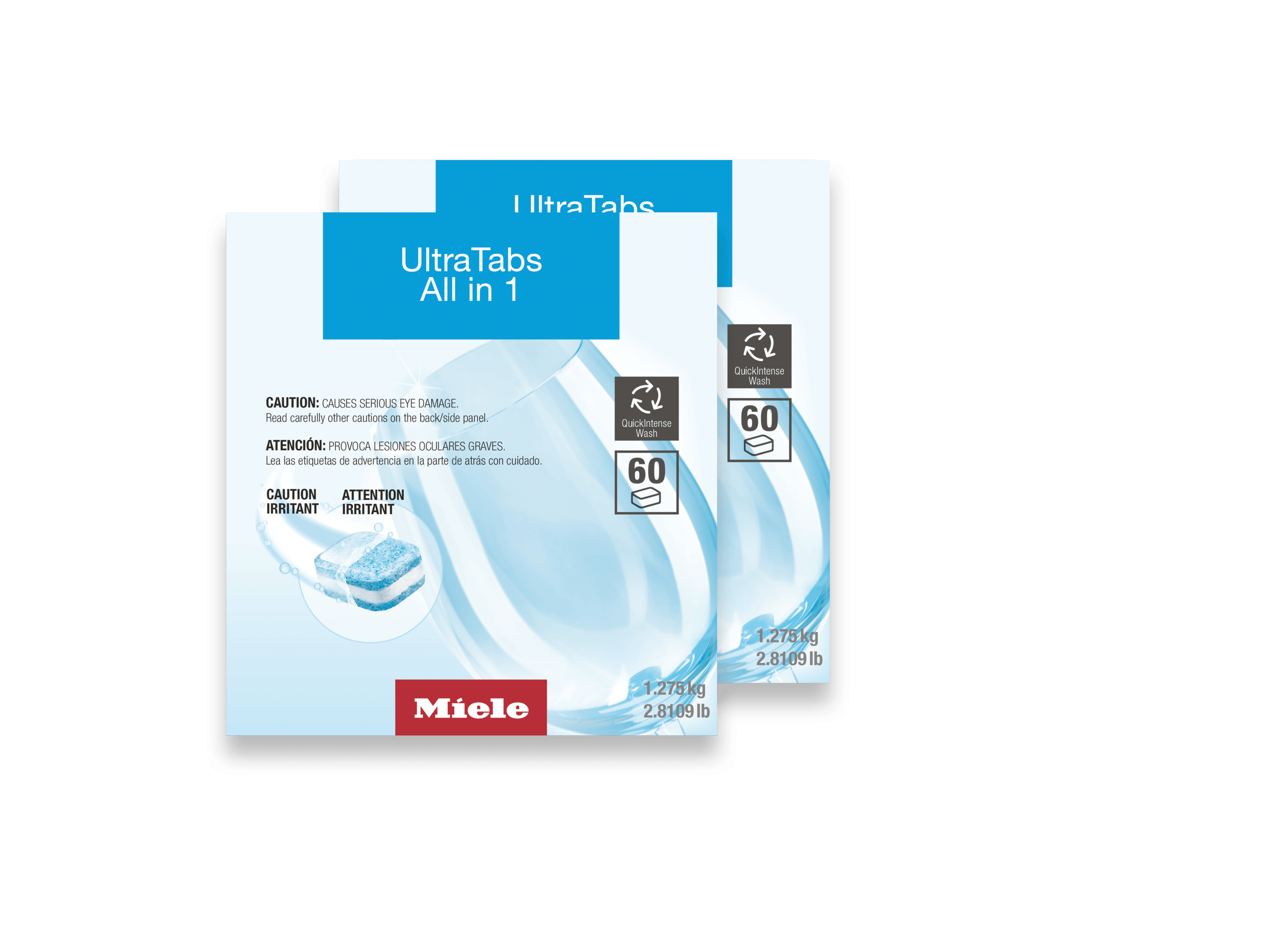 UltraTabs All in 1 set, 120 tabs - for best cleaning results in Miele dishwashers.